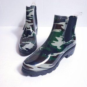 CAMOUFLAGE, SEVEN 7 FOOTWEAR RAIN BOOTIE